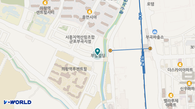 부곡왕송방문요양센터 위치 지도