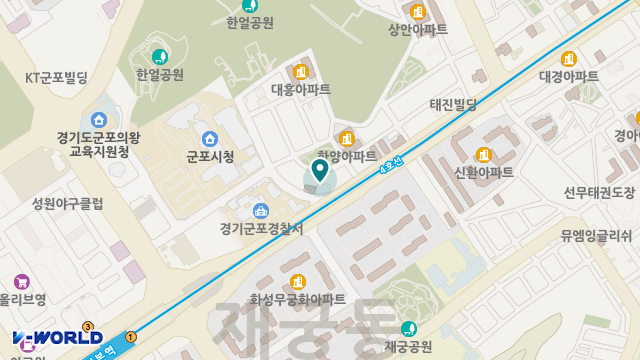 재활플러스주간보호센터 산본점 위치 지도