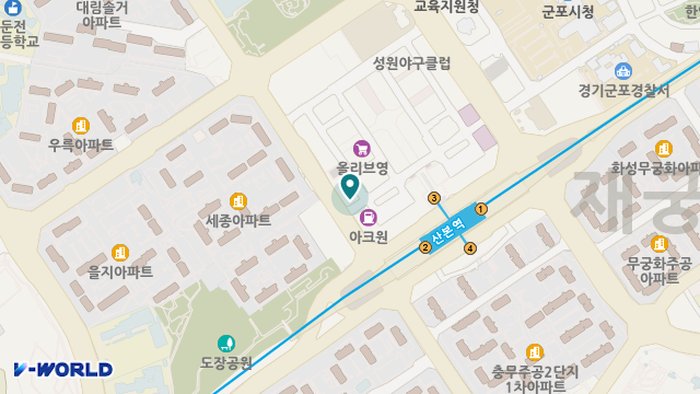 효행주야간보호센터 위치 지도