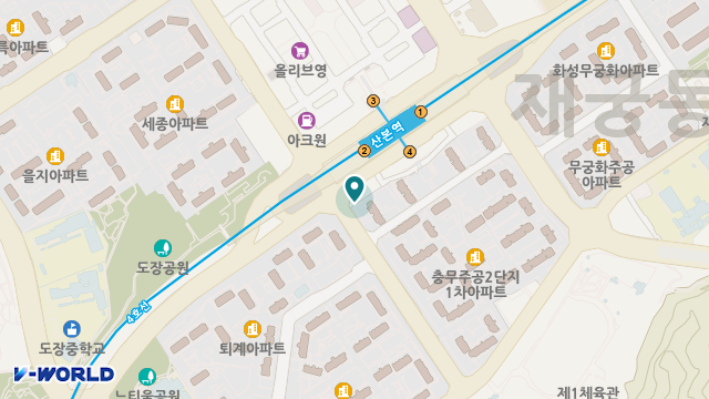 한울재가복지센터 위치 지도