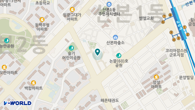 가운재가복지센터 위치 지도