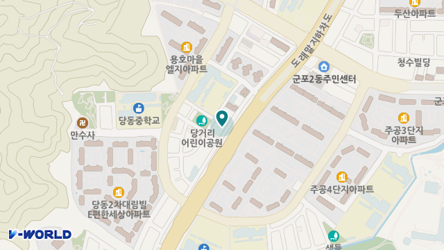 군포사랑채재활주간보호센터 위치 지도