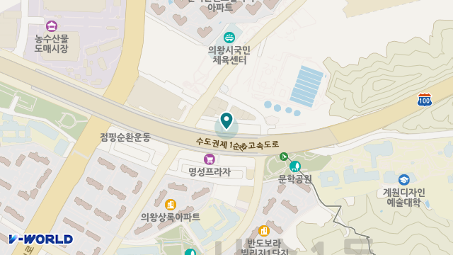 의왕해내리재가복지센터 위치 지도