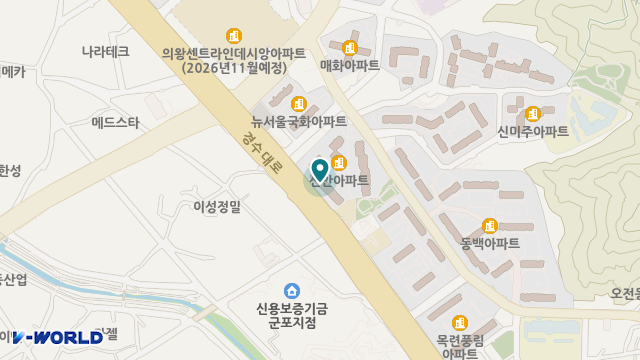 시니어케어 재가방문요양의왕센터 위치 지도