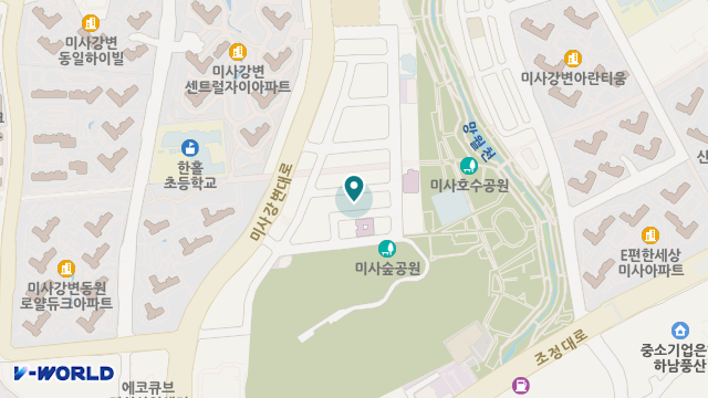 '미사강변주야간보호센터 위치 지도
