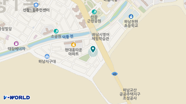 하남성은재가노인복지센터 위치 지도