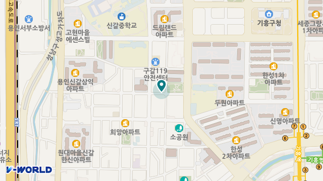 용인재가노인지원서비스센터 효담채 위치 지도