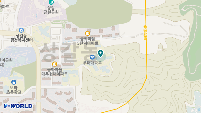 루터대학교용인노인복지센터 위치 지도