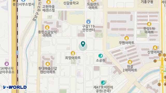 효사랑복지센터 위치 지도
