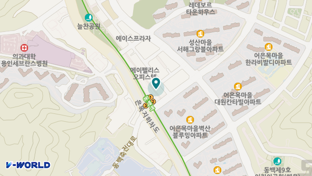 용인다솜주간보호센터 위치 지도