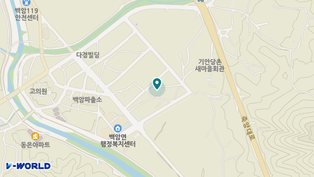 백암주간보호센터 위치 지도
