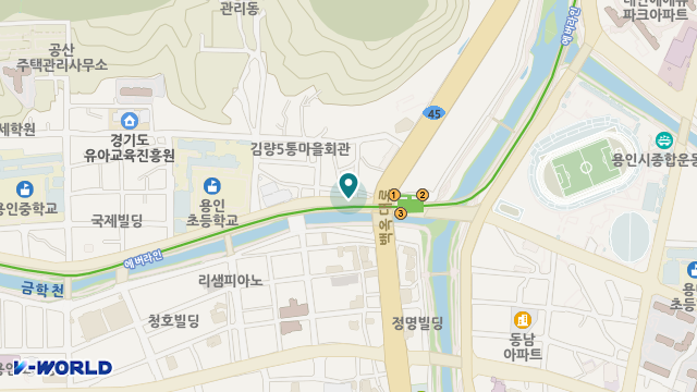 백송복지센터 위치 지도