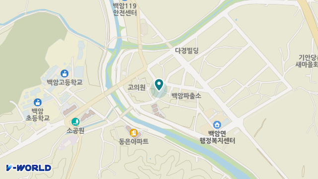 백암의료기 위치 지도