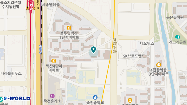 늘편한 방문요양센터 수지점 위치 지도