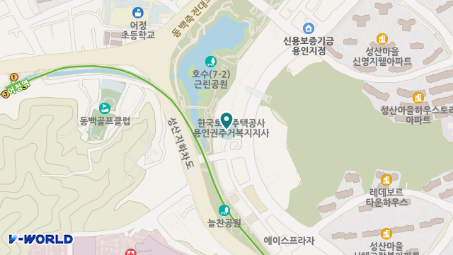 용인동백재활주간보호센터 위치 지도