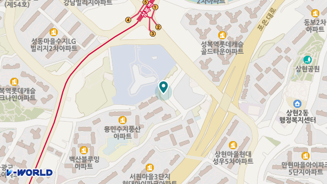 수지 골드 방문요양센터 위치 지도