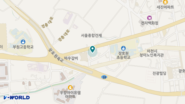 행복노인주간보호센터 위치 지도