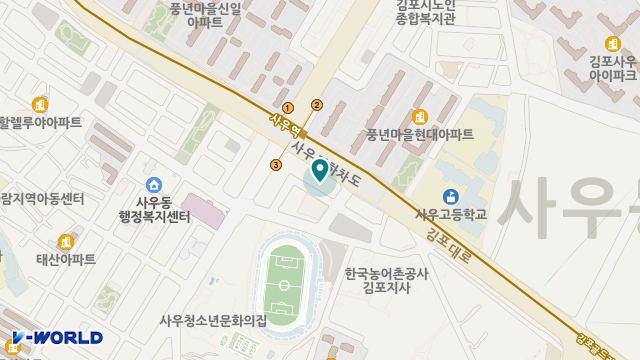 김포다사랑주간보호센터 위치 지도