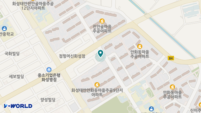 화성재가복지센터 효담채 위치 지도