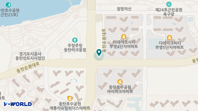 동탄주야간보호센터 위치 지도