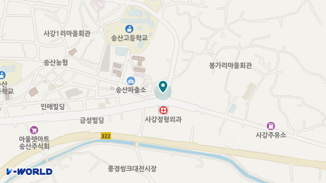 송산 참사랑 주야간보호센터 위치 지도