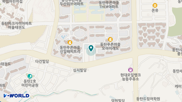 동탄엘림주야간보호센터 위치 지도