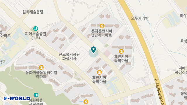 온맘터치 봉담중부점 위치 지도