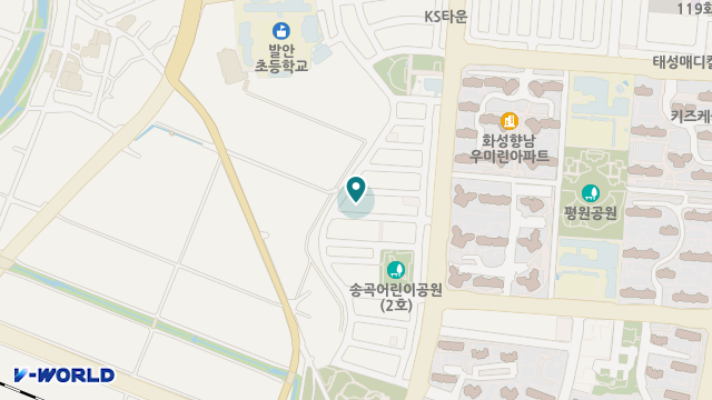 향남 노인복지센터 위치 지도