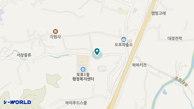 광주노인방문돌봄센터 위치 지도