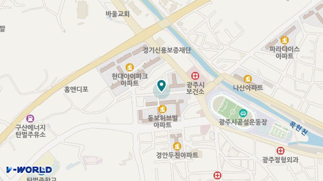 광주노인재가복지센터 위치 지도