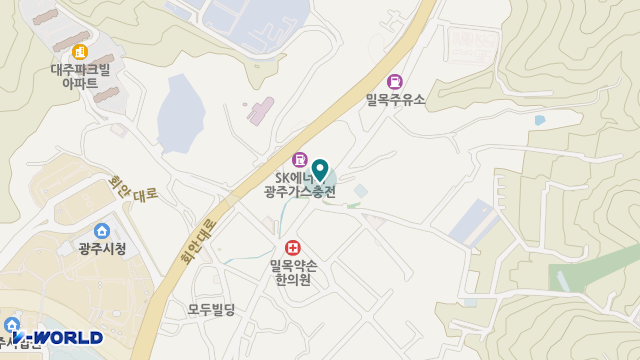 광주효드림방문요양 송정센터 위치 지도