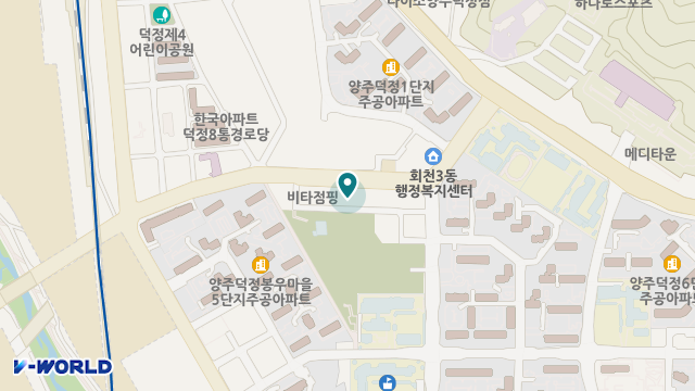 양주희망재가복지센터 위치 지도