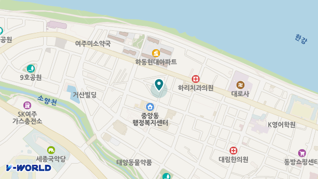 여흥복지센터 위치 지도