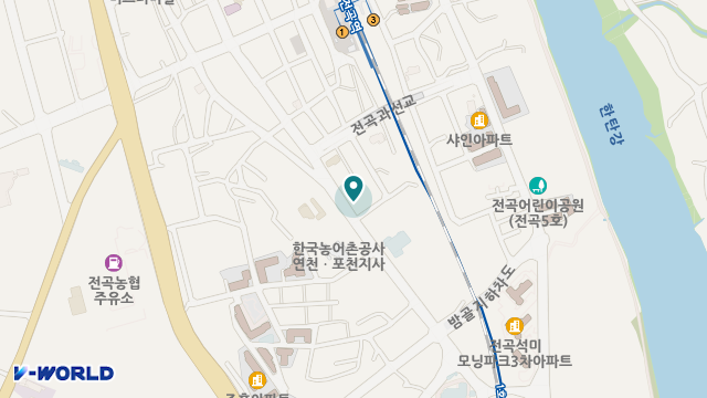 한울재가노인복지센터 위치 지도
