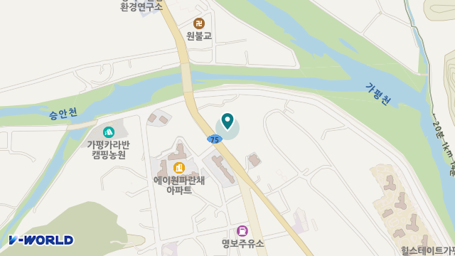 가평중앙재가노인복지센터 위치 지도