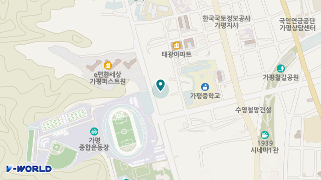 A+가평주야간보호센터 위치 지도