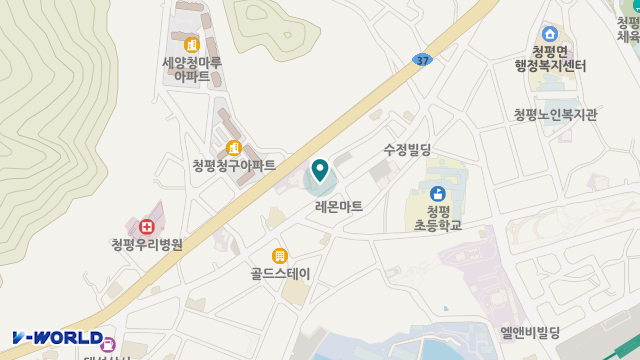 청평돌봄주야간재가센터 위치 지도