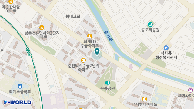 춘천노인복지센터 위치 지도
