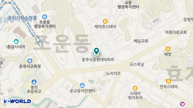 동부재가요양센터 위치 지도