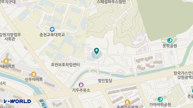 춘천서로돌봄센터 위치 지도