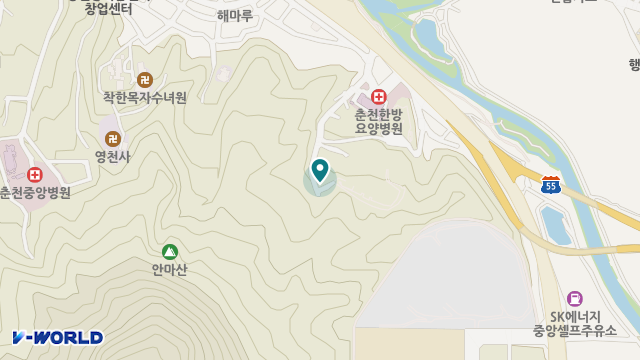 춘천지역자활센터 위치 지도