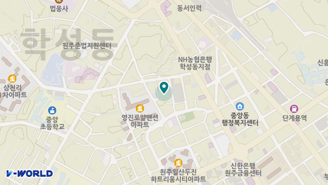 행복한원주노인복지센터 위치 지도