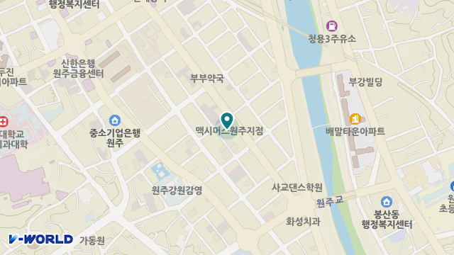 A+원주한결노인복지센터 위치 지도