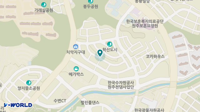 원주 교원재가방문요양센터 위치 지도