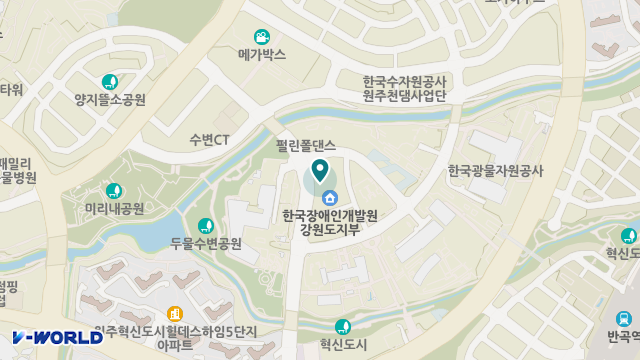 원주서로돌봄센터 위치 지도