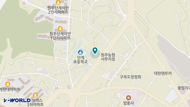단성주간보호 위치 지도