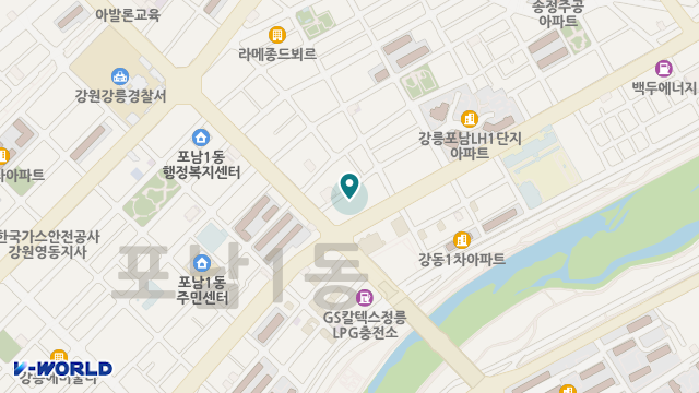 강릉재가노인종합지원센터 위치 지도