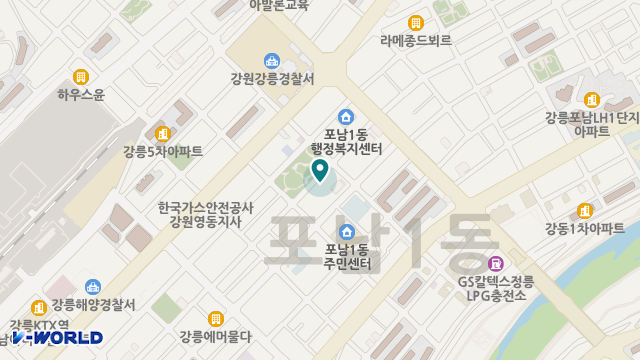 강릉자비노인복지센터 위치 지도