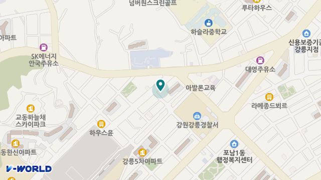 강릉재활주간보호센터 위치 지도