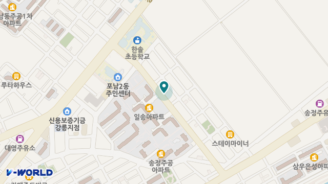 강릉재가복지센터 위치 지도